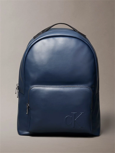 Calvin Klein Erkek Ayarlanabilir Askılı Fermuarlı Ön Cepli Mavi Sırt Çantası LV04D3246G-CCI