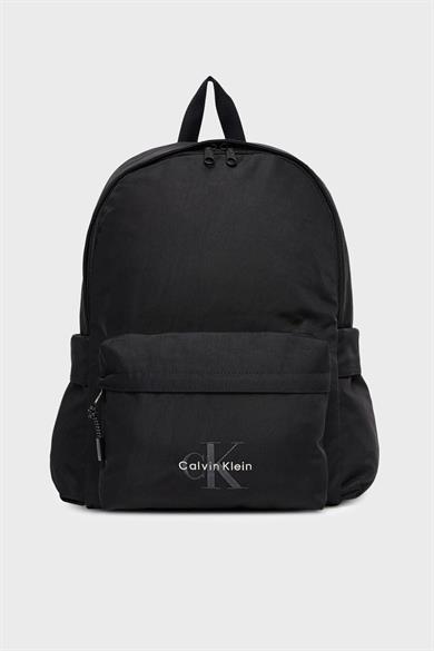 Calvin Klein Erkek Ayarlanabilir Askılı Fermuarlı Ön Cepli Logolu Siyah Sırt Çantası LV04D3114G-UB1