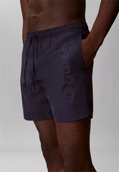 Calvin Klein Erkek Beli Lastikli ve İp Bağlamalı Logo Detaylı Normal Kesim Lacivert Deniz Şortu LV00N61029-0PP