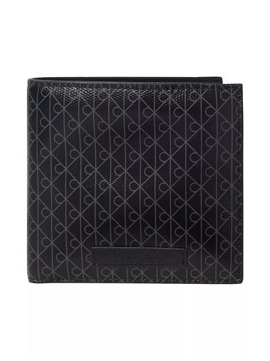 Calvin Klein Erkek CK Logo Desenli Siyah Cüzdan LV04D1207G-UB1