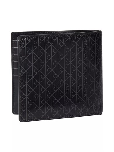 Calvin Klein Erkek CK Logo Desenli Siyah Cüzdan LV04D1207G-UB1