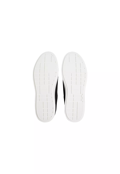 Calvin Klein Erkek CK Logolu Düşük Bilekli Süet Siyah Sneaker HM0HM02125-0GM