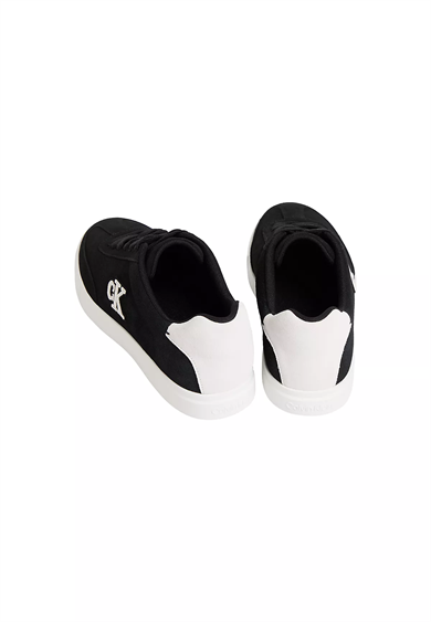 Calvin Klein Erkek CK Logolu Düşük Bilekli Süet Siyah Sneaker HM0HM02125-0GM