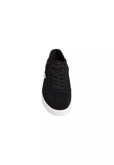 Calvin Klein Erkek CK Logolu Düşük Bilekli Süet Siyah Sneaker HM0HM02125-0GM