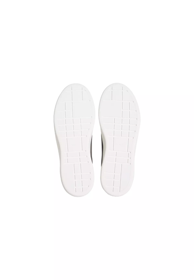 Calvin Klein Erkek Deri Bağlamalı Rahat Taban CK Yazı Detay Siyah Sneaker YM0YM01460-BEH