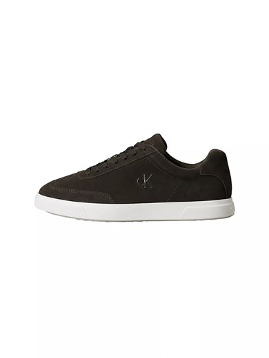 Calvin Klein Erkek Düşük Bilekli Rahat Taban Ck Logolu Süet Koyu Kahve Sneaker HM0HM02201-BAM