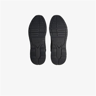 Calvin Klein Erkek Hakiki Deri ve Süet Karışımlı Bağcıklı Siyah Sneaker HM0HM02309-0GJ