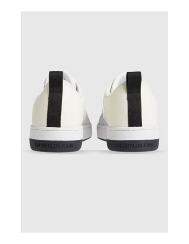 Calvin Klein Erkek Logolu Bağcıklı Deri Bej Ayakkabı YM0YM00574-0F6