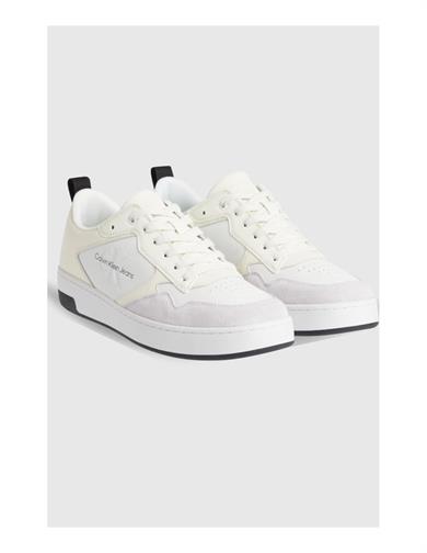 Calvin Klein Erkek Logolu Bağcıklı Deri Bej Ayakkabı YM0YM00574-0F6
