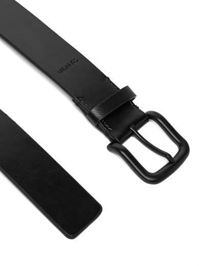 Calvin Klein Erkek Logolu Ayarlanabilir Tokalı Siyah Kemer LV04D7041G-V8N