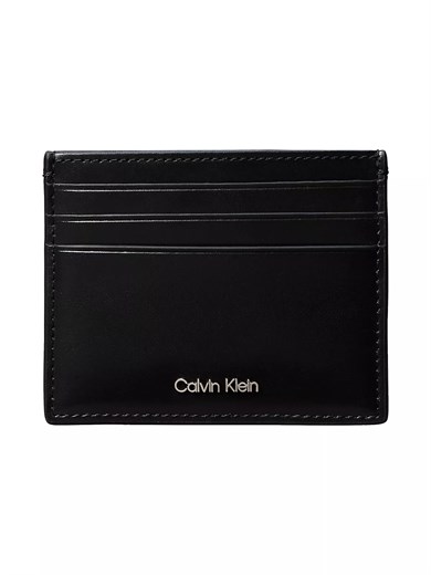 Calvin Klein Erkek Logolu İç Bölmeli Siyah Cüzdan LV04D1230G-UB1