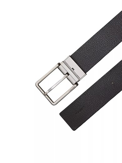 Calvin Klein Erkek Metal Tokalı Ayarlanabilir Deri Siyah Kemer LV04D7118G-VZZ