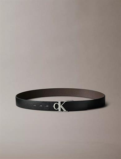 Calvin Klein Erkek Metal Tokalı Ayarlanabilir Deri Siyah Kemer LV04D7049G-V8L