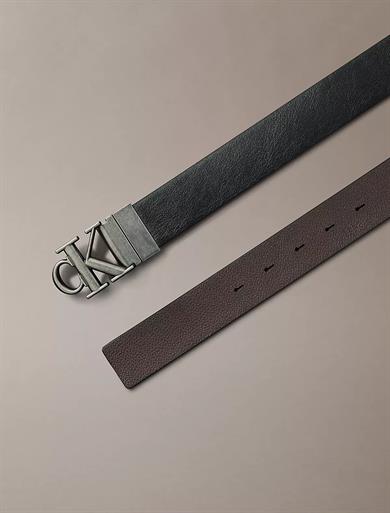 Calvin Klein Erkek Metal Tokalı Ayarlanabilir Deri Siyah Kemer LV04D7049G-V8L