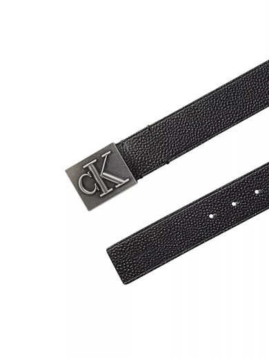 Calvin Klein Erkek Metal Tokalı Ayarlanabilir Deri Siyah Kemer LV04D7111G-V8L