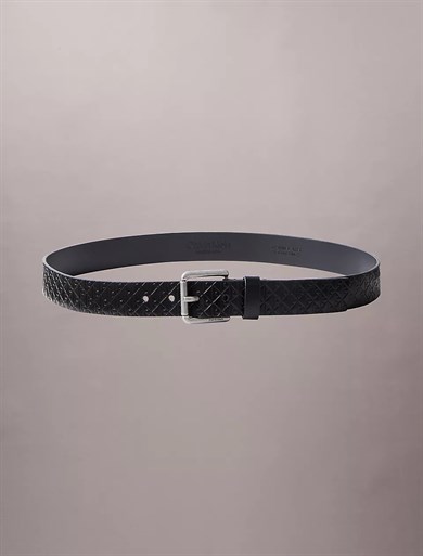 Calvin Klein Erkek Metal Tokalı Ayarlanabilir Deri Siyah Kemer LV04D7099G-V8L