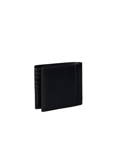 Calvin Klein Erkek Ön Tarafta Kabartmalı Logo İç Bölmeli Siyah Cüzdan LV04D1225G-UB1