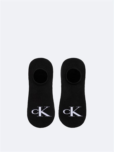 Calvin Klein Erkek Pamuklu CK Logo Detaylı İkili Paket Siyah Çorap C701228809-001