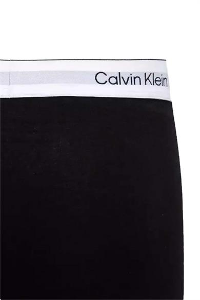 Calvin Klein Erkek Pamuklu Slim Fit Beli Elastik Bantlı 3lü Siyah Boxer LV00NB4392-UB1