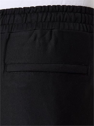 Calvin Klein Erkek Premium Havlu Kumaş Mikro Logo Detaylı Jogger Siyah Eşofman Altı LV04LH217G-UB1
