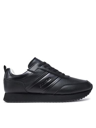 Calvin Klein Calvin Kleın Erkek Rahat Kaydırmaz Taban Deri Siyah Sneaker HM0HM01654-0GJ