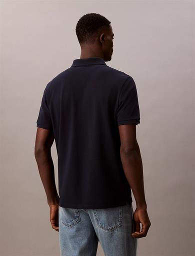 Calvin Klein Erkek Regular Fit %100 Pamuklu CK Logolu Kısa Kollu Lacivert Polo Yaka T-Shirt LV040EM269-CEF