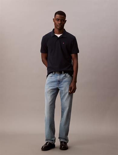 Calvin Klein Erkek Regular Fit %100 Pamuklu CK Logolu Kısa Kollu Lacivert Polo Yaka T-Shirt LV040EM269-CEF
