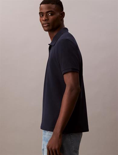 Calvin Klein Erkek Regular Fit %100 Pamuklu CK Logolu Kısa Kollu Lacivert Polo Yaka T-Shirt LV040EM269-CEF