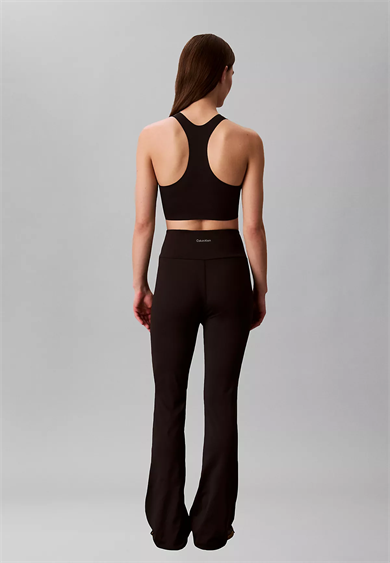 Calvin Klein Kadın Beli Lastikli Dar Kesim Geniş Paçalı Siyah Tayt LVGWS6L648-UB1