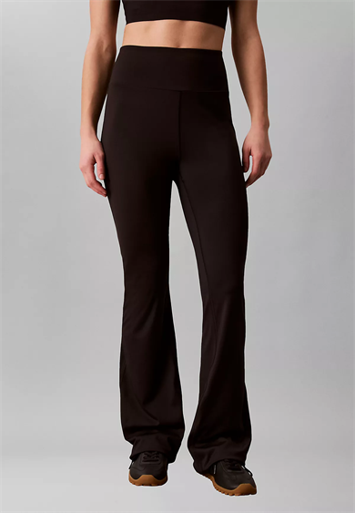 Calvin Klein Kadın Beli Lastikli Dar Kesim Geniş Paçalı Siyah Tayt LVGWS6L648-UB1