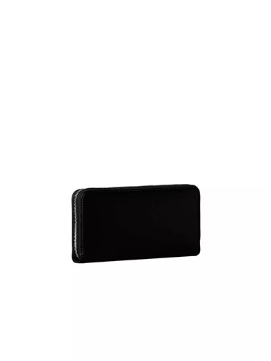 Calvin Klein Kadın CK Desenli Kart Bölmeli Deri Siyah Cüzdan LV04F1077G-3L2