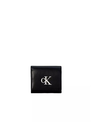 Calvin Klein Kadın CK Logolu Çoklu Kart Bölmeli Siyah1 Cüzdan LV04F1156G-3L2