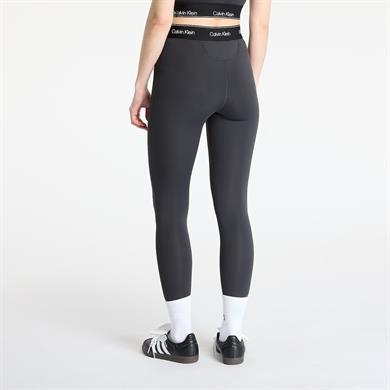 Calvin Klein Kadın Dar Kesim Beli Marka Logolu Elsatik Bantlı Dar Kısa Paçalı Siyah Tayt LVGWS5L609-UB1
