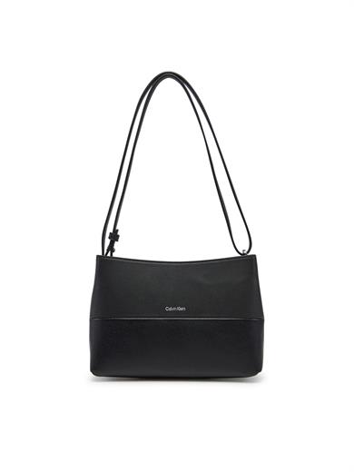 Calvin Klein Kadın Deri Askı Ayarlanabilir Calvin Klein Yazılı Siyah Omuz Çantası K60K613009-BEH