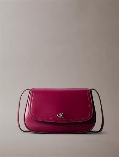 Calvin Klein Calvin Klein Kadın Dokulu CK Logolu Uzun Askılı Fuşya Omuz Çantası LV04F3421G-Z1K