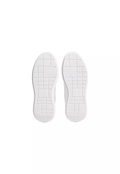 Calvin Klein Kadın Düşük Bilekli TH Logo Detaylı Deri Beyaz Sneaker HW0HW02988-05Y