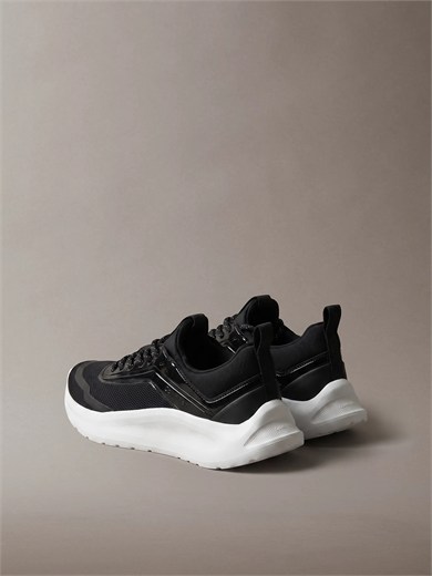 Calvin Klein Kadın File Yüzey Ultra Hafif EVA Tabanlı Logolu Siyah Sneaker HW0HW03434-0GM
