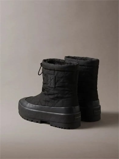 Calvin Klein Kadın Kalın Platform Tabanlı Kar Siyah Bot & Bootie HW0HW03437-0GJ