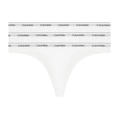 Calvin Klein Kadın Marka Logolu Rahat Kesim Beyaz Külot 000QD5209E-100