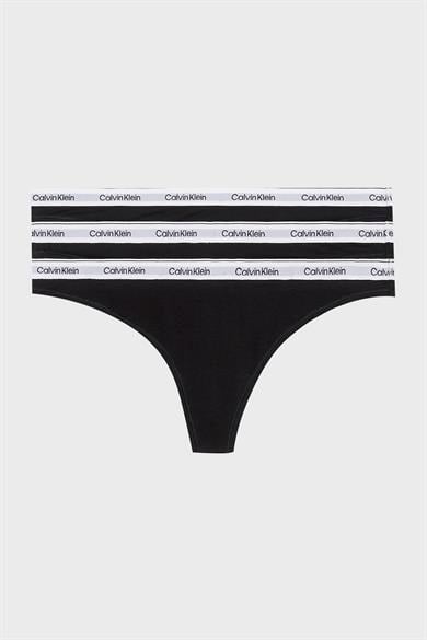 Calvin Klein Kadın Marka Logolu Rahat Kesim Siyah Külot 000QD5209E-UB1