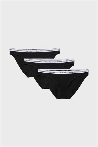 Calvin Klein Kadın Marka Logolu Rahat Kesim Siyah Külot 000QD5207E-UB1