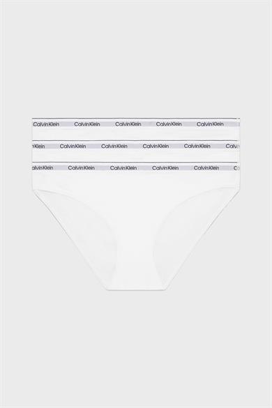 Calvin Klein Kadın Marka Logolu Rahat Kesim Beyaz Külot 000QD5207E-100