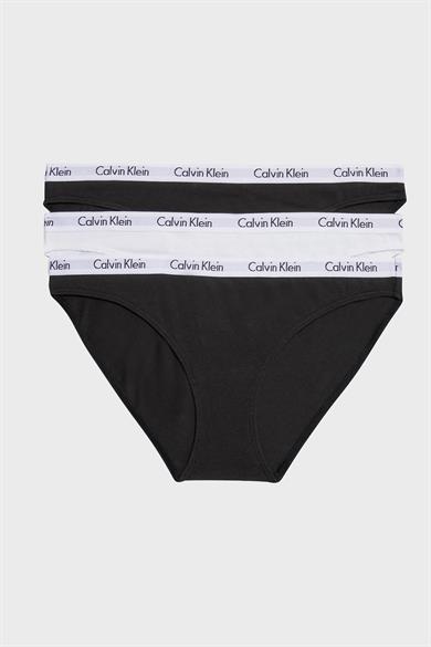 Calvin Klein Kadın Marka Logolu Günlük Kullanım Siyah Külot 000QD3588E-WZB