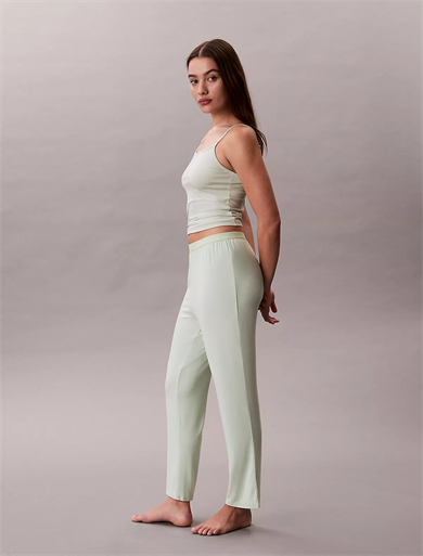 Calvin Klein Kadın Normal Kalıp Beli Lastikli Esnek Modal Kumaşlı Yeşil Pijama Altı 000QS7285E-492