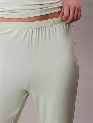 Calvin Klein Kadın Normal Kalıp Beli Lastikli Esnek Modal Kumaşlı Yeşil Pijama Altı 000QS7285E-492