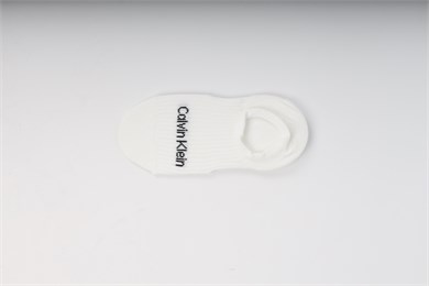 Calvin Klein Kadın Pamuklu Renk Geçişli Logo Detaylı İkili Paket Siyah Çorap C701238130-004