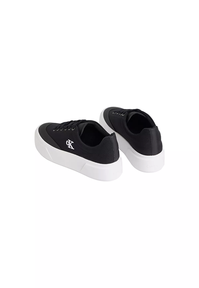 Calvin Klein Kadın Platform Taban CK Logolu Siyah Sneaker HW0HW02989-BEH