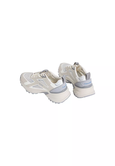 Calvin Klein Kadın Rahat ve Yüksek Tabanlı Logo Detaylı Bej Sneaker HW0HW03019-0GC