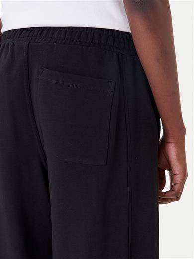 Calvin Klein Kadın Rahat Kalıp Beli Lastikli Pamuklu Geniş Paça Siyah Eşofman Altı LV047C249G-UB1