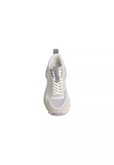 Calvin Klein Kadın Rahat ve Yüksek Tabanlı Logo Detaylı Bej Sneaker HW0HW03019-0GC